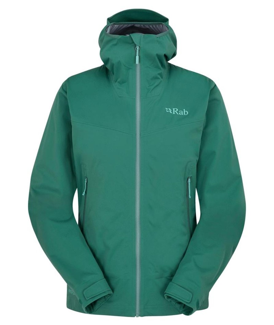 Clothing Rab Softshell Jackets | Rab Womens Kinetic 2.0 Jacket - Eucalyptus Green