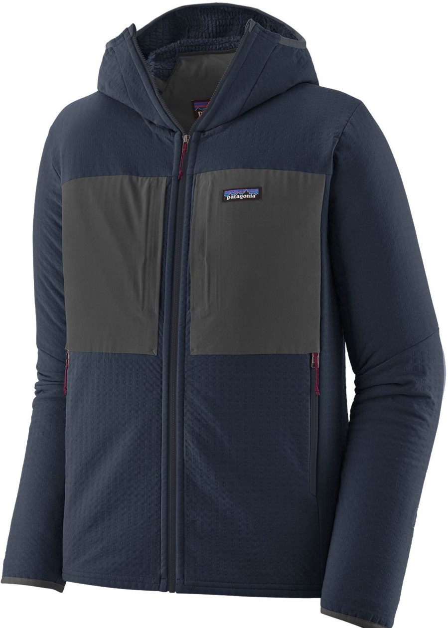 Clothing Patagonia Fleece & Mid Layer | Patagonia Mens R2 Techface Hoody - New Navy Blue