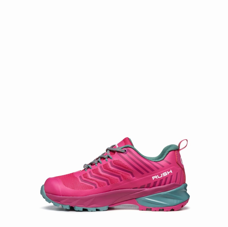 Footwear Scarpa Kids Boots & Shoes | Scarpa Rush Kids Gtx Shoes - Fuxia-Lagoon