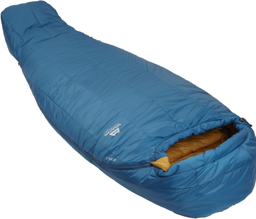 Camping Mountain Equipment Backpacking & Lightweight Sleeping Bags | Mountain Equipment Womens Nova Iii Sleeping Bag - Ink-Pumpkin Spice Blue