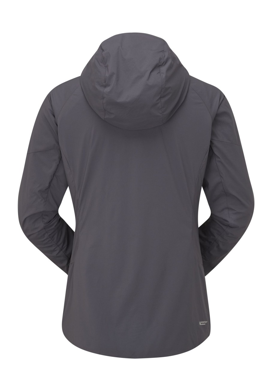 Clothing Rab Softshell Jackets | Rab Womens Vapour-Rise Summit Jacket - Graphene Grey