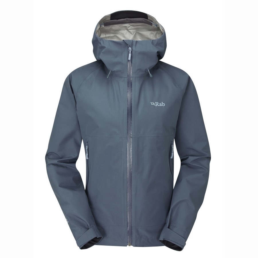 Clothing Rab Waterproof Jackets | Rab Womens Namche Paclite Jacket - Orion Blue