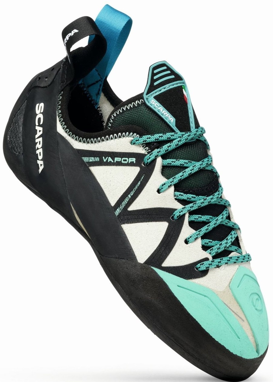 Equipment Scarpa Climbing Shoes | Scarpa Womens Vapour Lace Climbing Shoes - Dust Aqua Grey