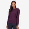 Clothing Montane T Shirts & Base Layers | Montane Womens Dart Long Sleeve T-Shirt - Saskatoon Berry Purple