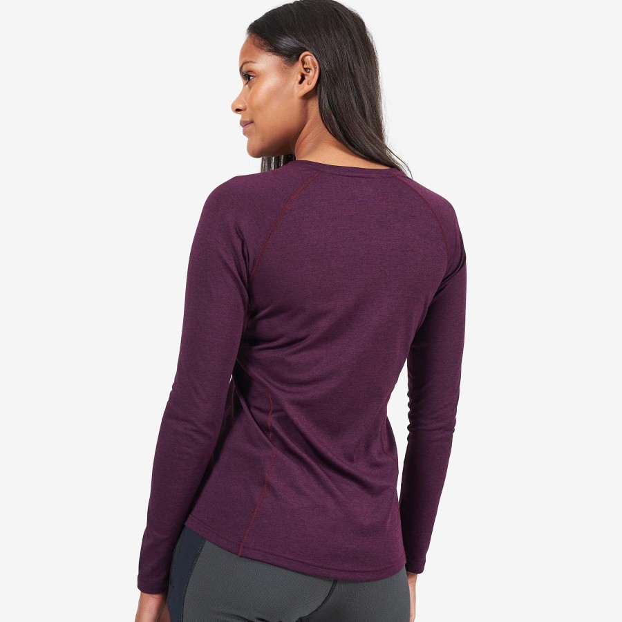 Clothing Montane T Shirts & Base Layers | Montane Womens Dart Long Sleeve T-Shirt - Saskatoon Berry Purple