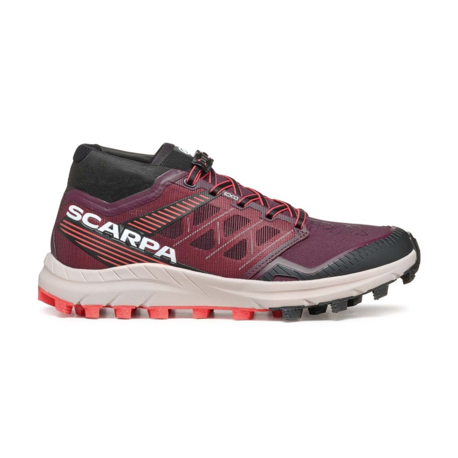 Footwear Scarpa Running Shoes | Scarpa Womens Spin St Shoe - Russet Brown-Coral Purple