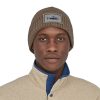 Clothing Patagonia Hats | Patagonia Brodeo Beanie - Fitz Roy Trout Patch-Ash Tan Brown