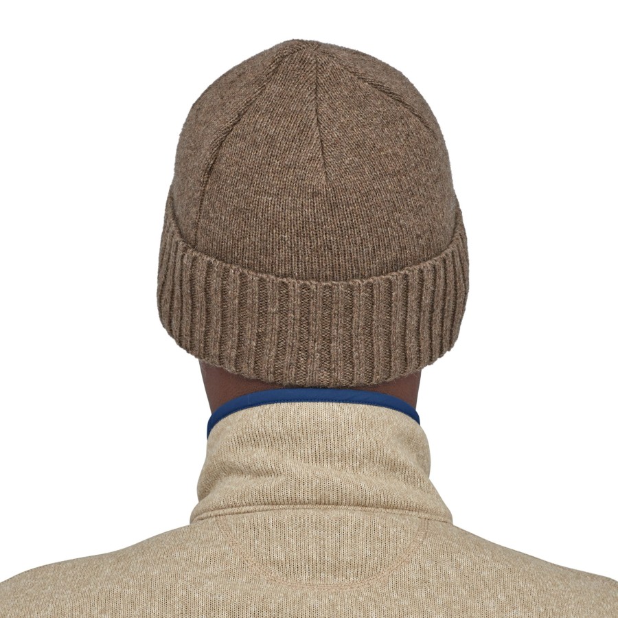 Clothing Patagonia Hats | Patagonia Brodeo Beanie - Fitz Roy Trout Patch-Ash Tan Brown