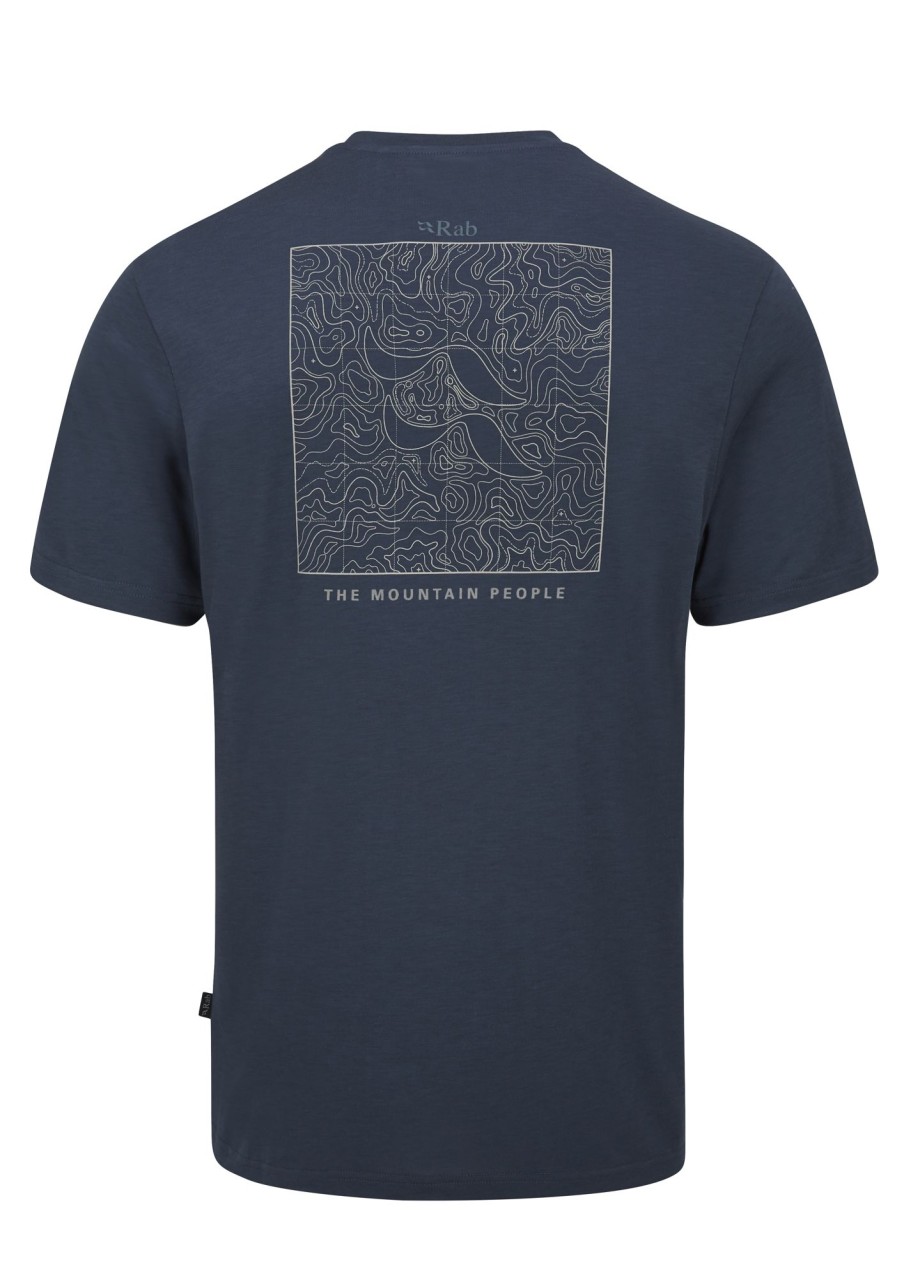 Clothing Rab T Shirts & Base Layers | Rab Mens Crimp Elevation Tee - Tempest Blue