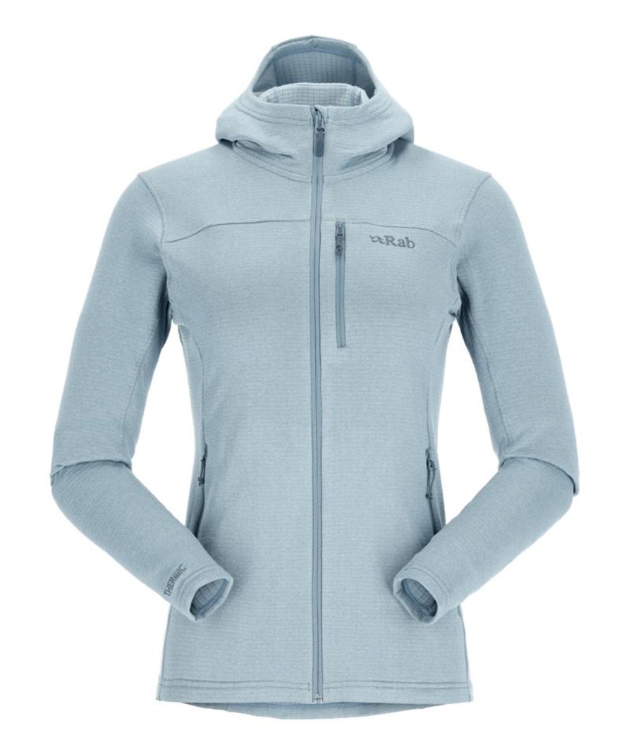 Clothing Rab Fleece & Mid Layer | Rab Womens Graviton Hoody - Citadel Blue