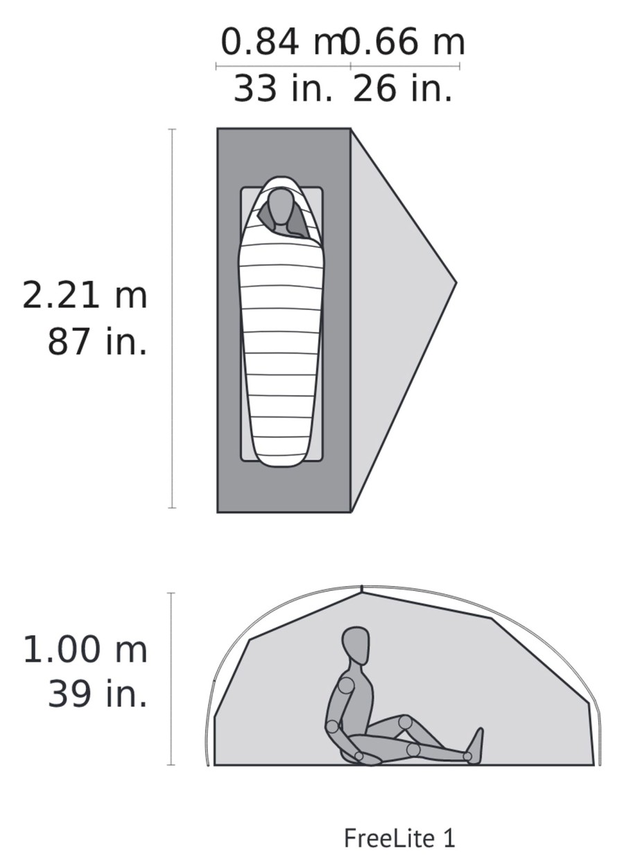 Camping MSR Backpacking & Lightweight Tents | Msr Freelite 1 Tent Green