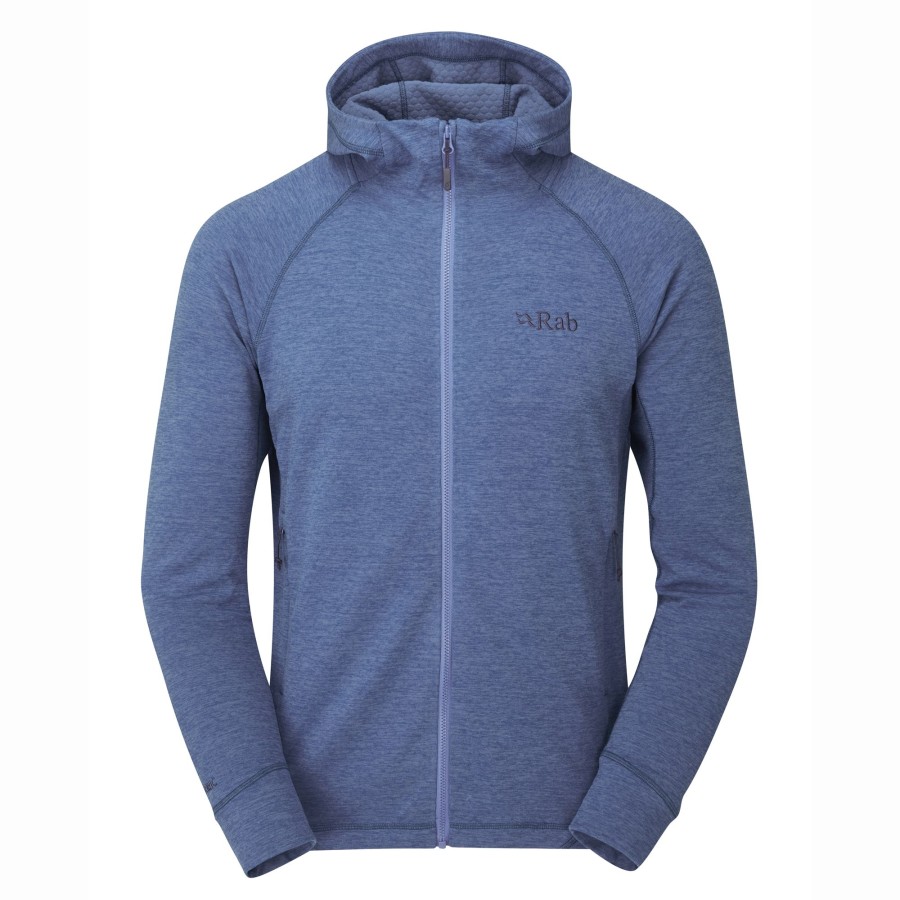 Clothing Rab Fleece & Mid Layer | Rab Mens Nexus Hoody - Denim Blue