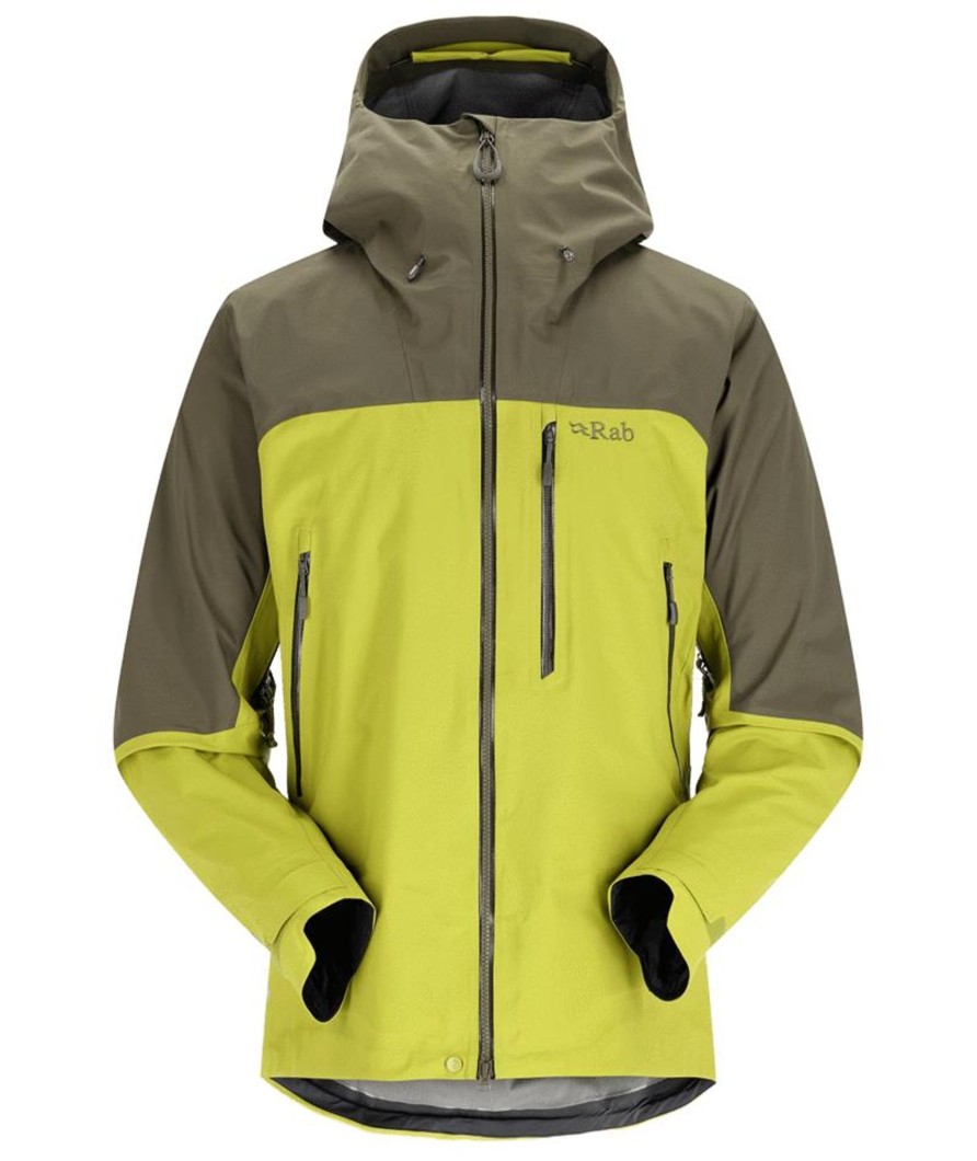 Clothing Rab Waterproof Jackets | Rab Mens Zanskar Gtx Jacket - Army-Aspen Green