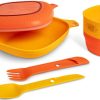 Camping UCO Plates, Bowls, Cups & Utensils | Uco 6 Piece Mess Kit - Sunrise Orange