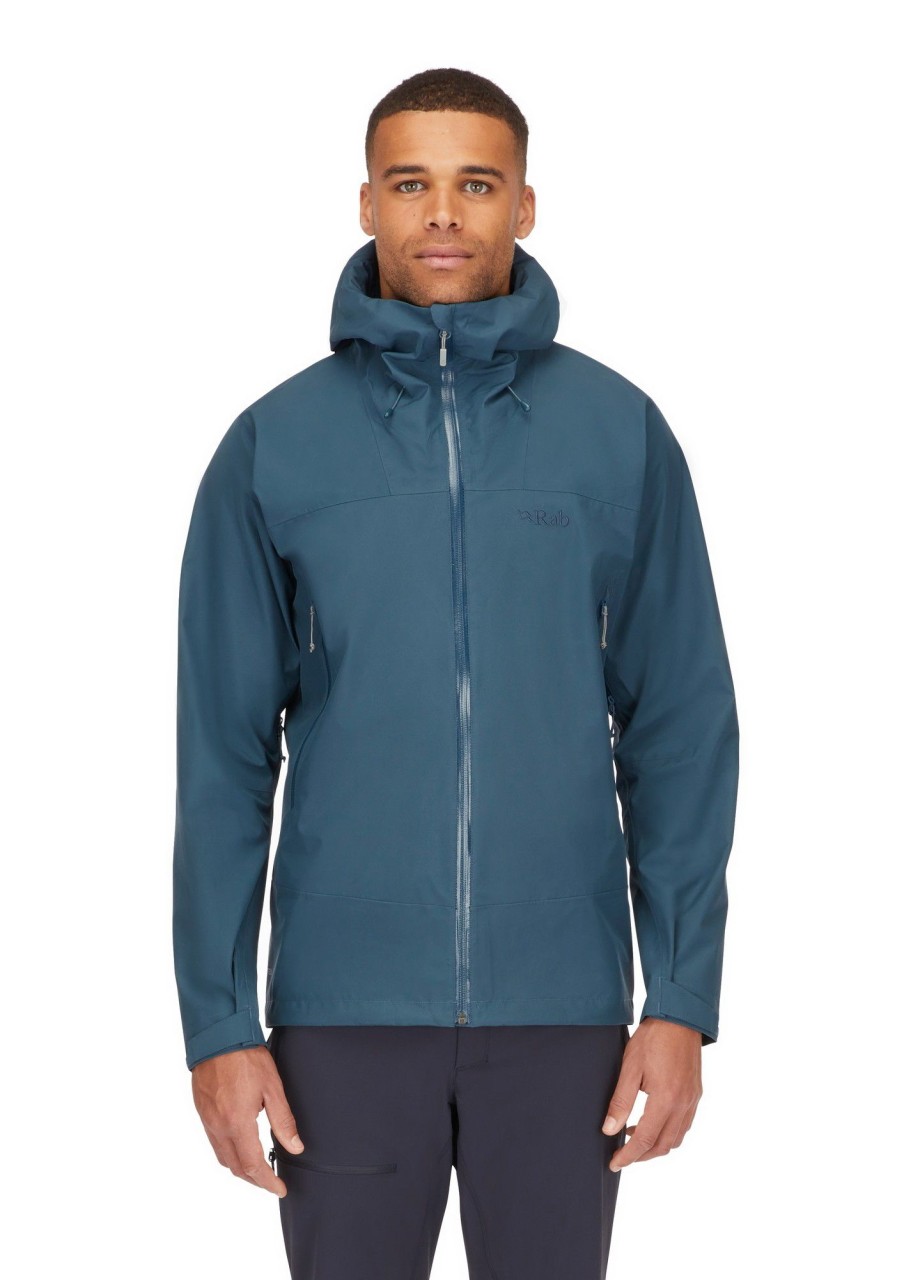 Clothing Rab Waterproof Jackets | Rab Mens Namche Gtx Jacket - Orion Blue