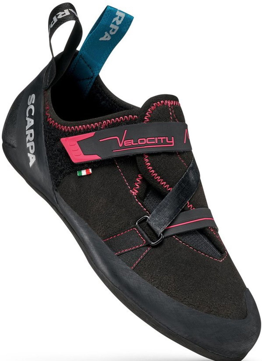 Equipment Scarpa Climbing Shoes | Scarpa Womens Velocity Climbing Shoes Raspberry Black