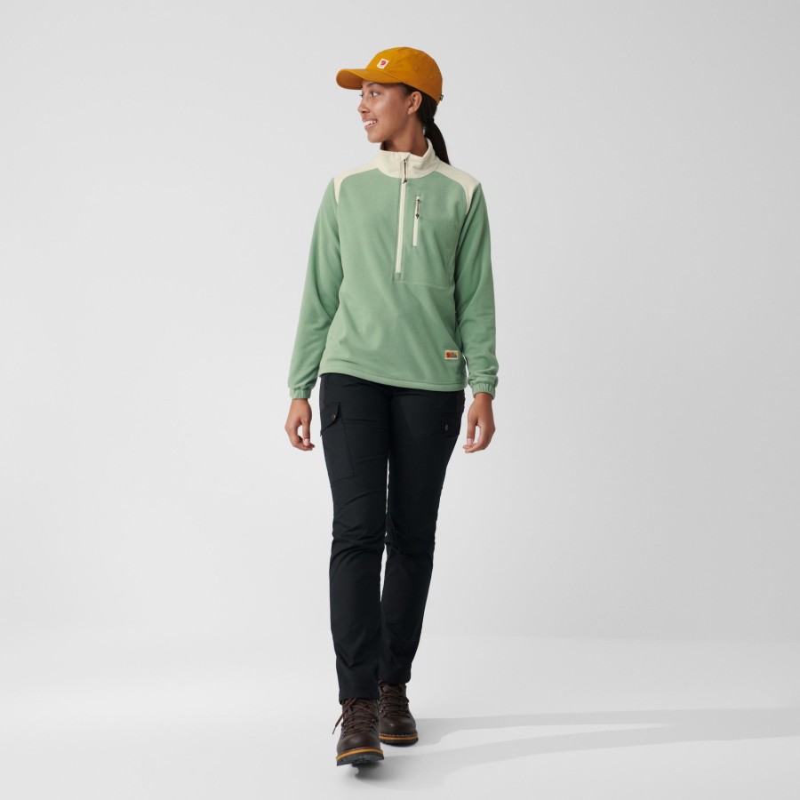 Clothing Fjallraven Fleece & Mid Layer | Fjallraven Womens Vardag Lite Fleece - Patina Green