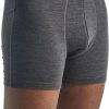 Clothing Icebreaker Underwear | Icebreaker Mens Anatomica Boxers - Jet Heather Grey