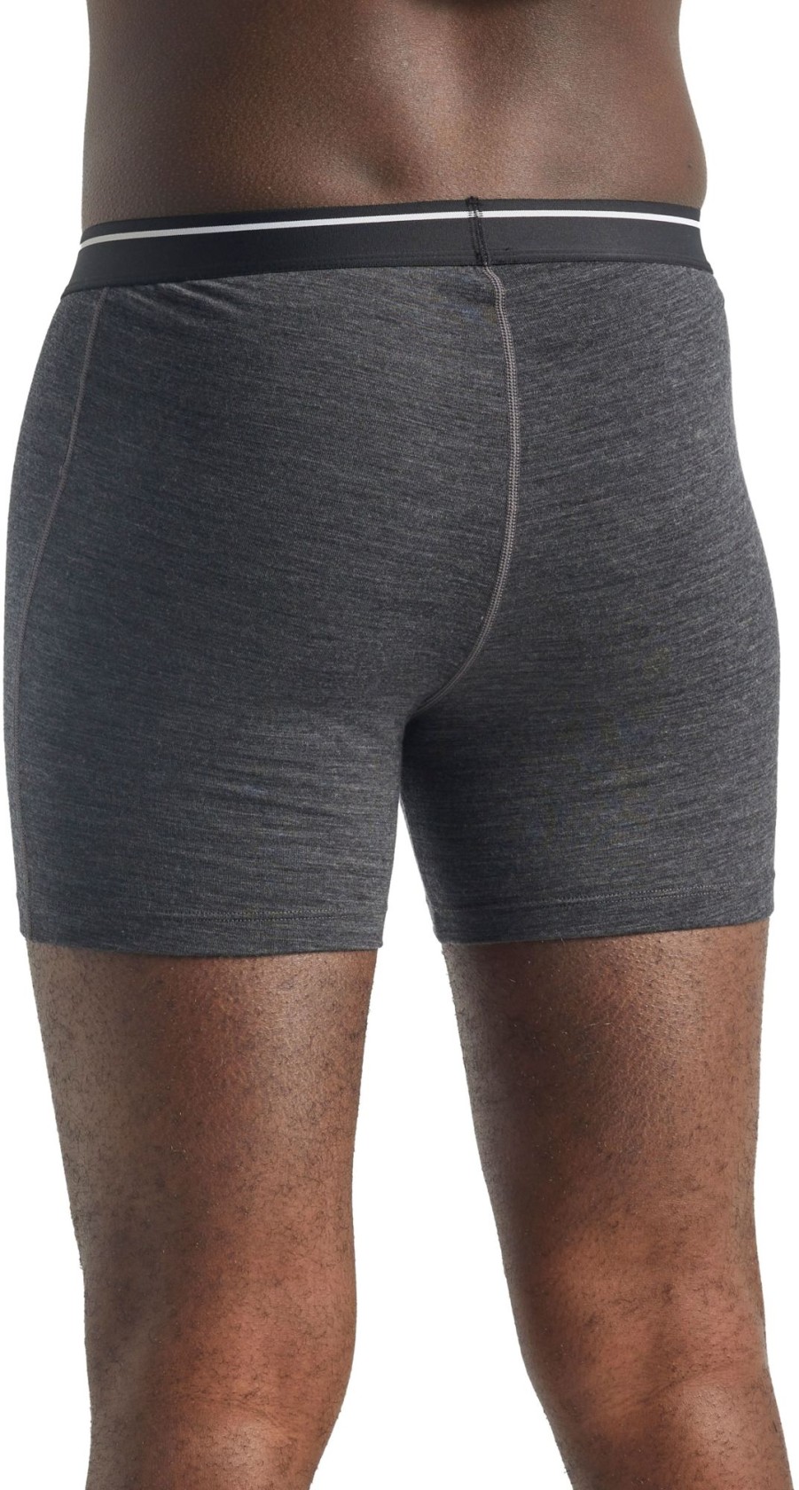 Clothing Icebreaker Underwear | Icebreaker Mens Anatomica Boxers - Jet Heather Grey