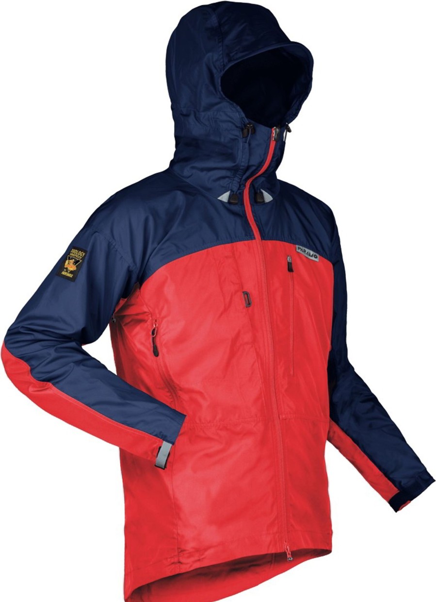 Clothing Paramo Windshirts | Paramo Mens Enduro Windproof Jacket - Fire-Midnight Red