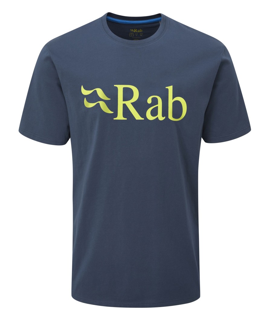 Clothing Rab T Shirts & Base Layers | Rab Mens Stance Logo Tee - Deep Ink Blue