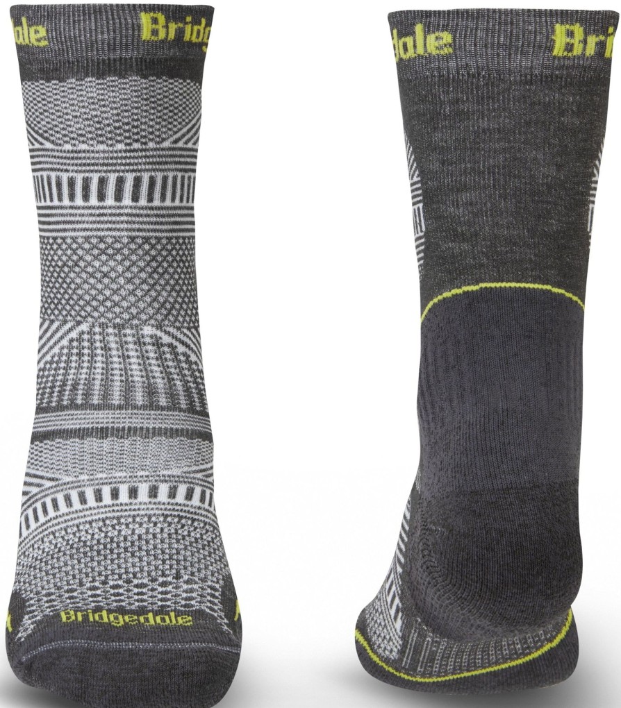 Clothing Bridgedale Socks | Bridgedale Mens Hike Ultralight T2 Coolmax Performance Original Boot Socks - Graphite Grey