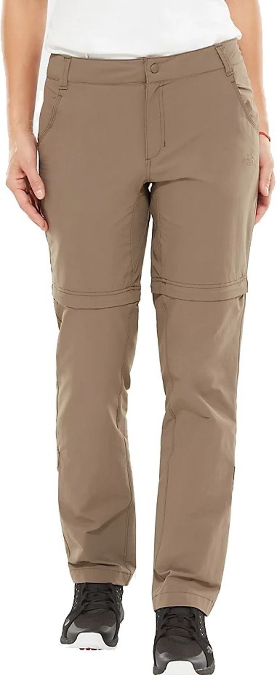 Clothing The North Face Trousers & Leggings | The North Face Womens Exploration Convertible Pant - Short Leg - Weimaraner Brown