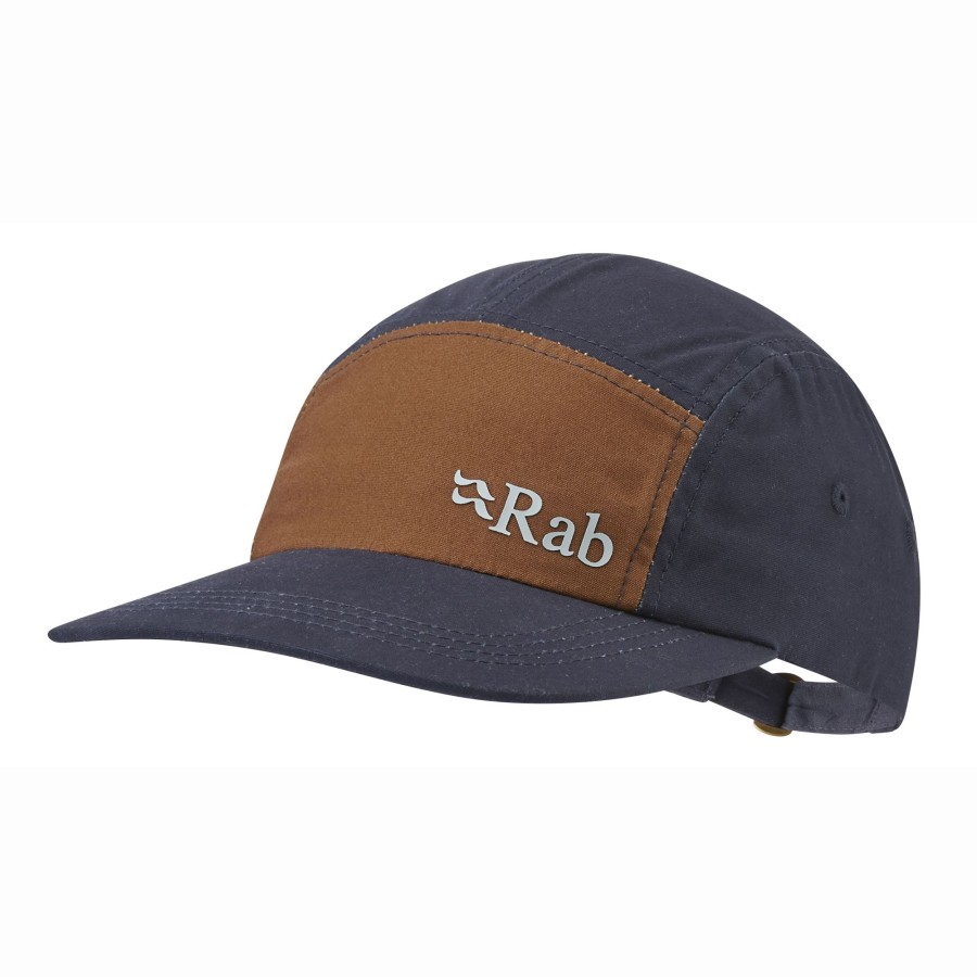 Clothing Rab Hats | Rab Venant 5 Panel Cap - Ebony-Footprint Blue