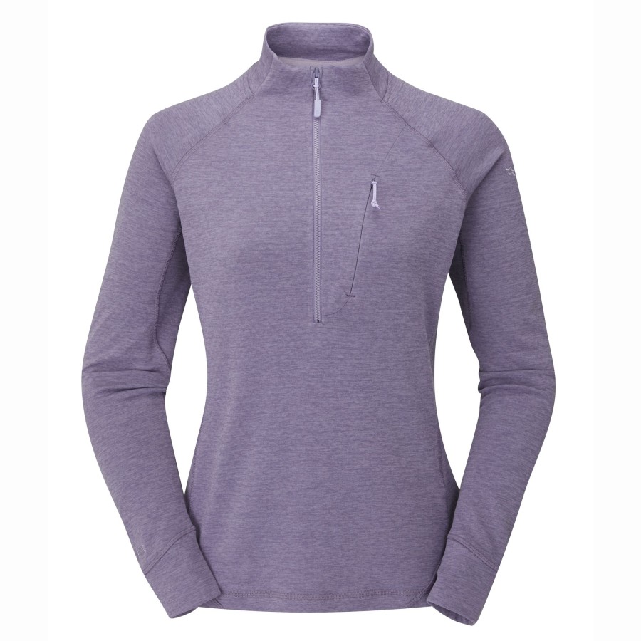 Clothing Rab Fleece & Mid Layer | Rab Womens Nexus Pull-On Sage Purple