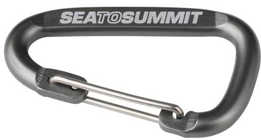 Rucksacks Sea To Summit Buckles & Straps | Sea To Summit Accessory Carabiner - Titanium Grey