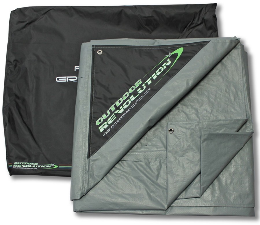 Camping Outdoor Revolution Footprints & Floors | Outdoor Revolution Cayman Combo Air/Pc Footprint Groundsheet Grey