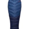 Camping Rab Backpacking & Lightweight Sleeping Bags | Rab Alpine 400 Sleeping Bag - Right-Hand Zip - Ink Blue