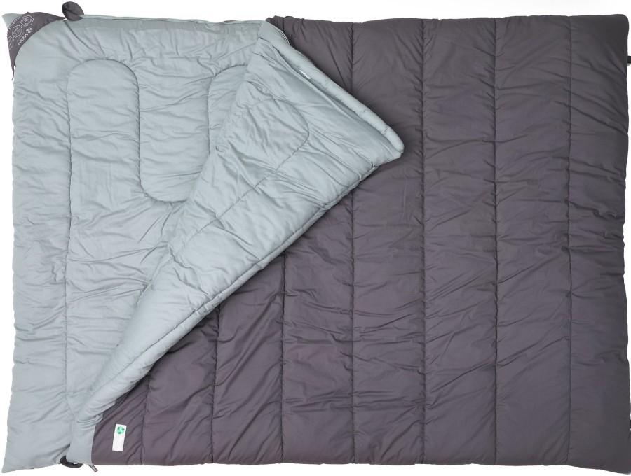 Camping Vango Family & Leisure Sleeping Bags | Vango Shangri-La Luxe Kingsize Sleeping Bag Grey