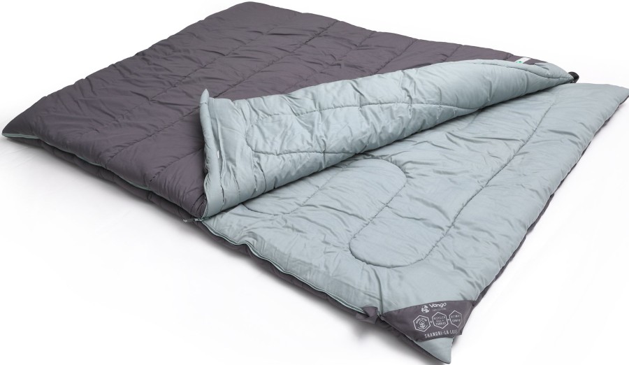 Camping Vango Family & Leisure Sleeping Bags | Vango Shangri-La Luxe Kingsize Sleeping Bag Grey