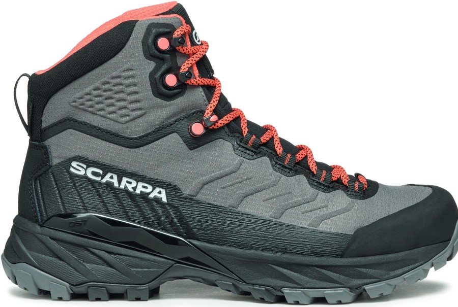 Footwear Scarpa Walking Boots | Scarpa Womens Rush Trk Lt Gtx Boots - Gray-Coral Grey