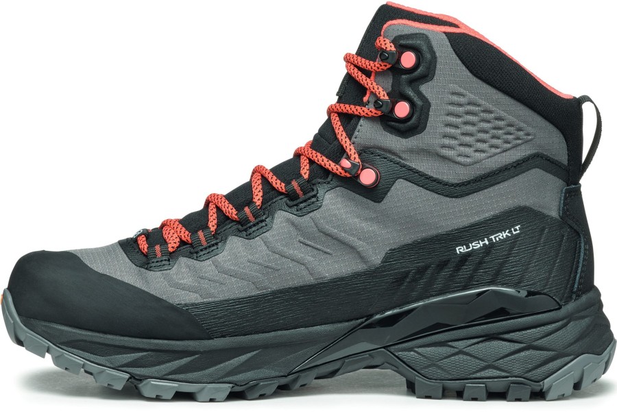 Footwear Scarpa Walking Boots | Scarpa Womens Rush Trk Lt Gtx Boots - Gray-Coral Grey