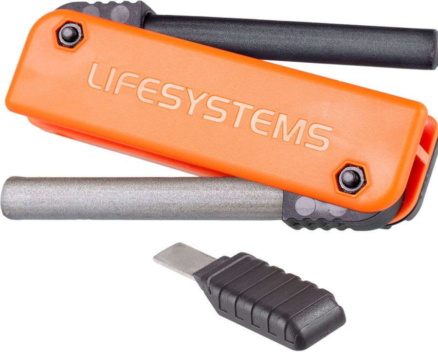 Equipment Lifesystems Fire Starters | Lifesystems Dual Action Fire Starter Orange