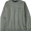 Clothing Patagonia Fleece & Mid Layer | Patagonia Unisex Fitz Roy Icon Uprisal Crew Sweatshirt - Sleet Green