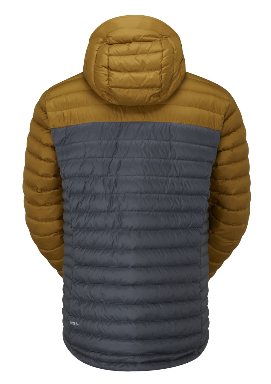 Clothing Rab Insulated Jackets | Rab Mens Microlight Alpine Jacket - Footprint-Graphene Brown