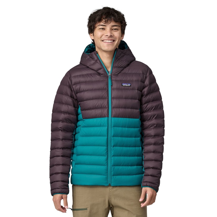 Clothing Patagonia Insulated Jackets | Patagonia Mens Down Sweater Hoody - Belay Blue