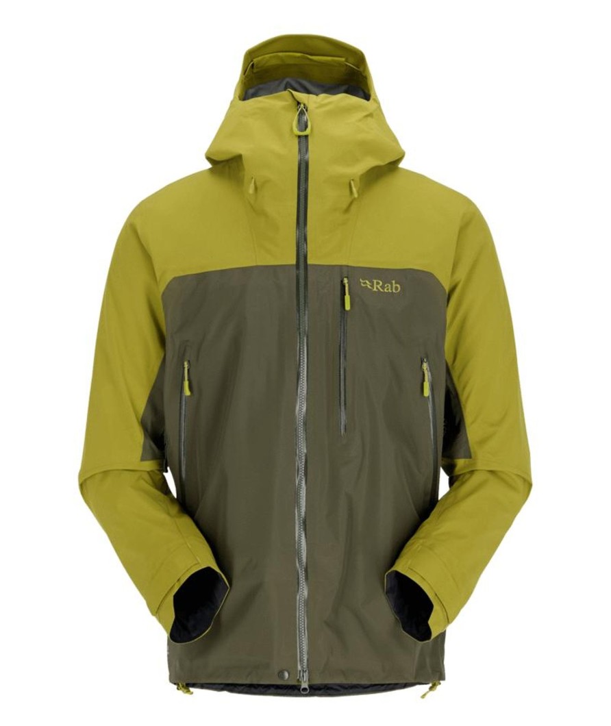 Clothing Rab Waterproof Jackets | Rab Mens Latok Mountain Gtx Jacket - Aspen Army Green