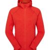 Clothing Rab Fleece & Mid Layer | Rab Womens Nexus Hoody Grapefruit Red