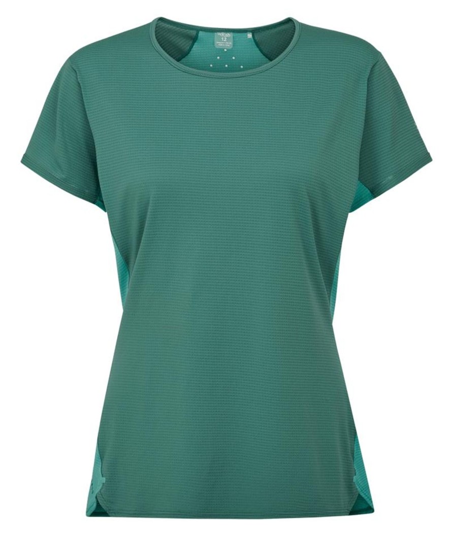 Clothing Rab T Shirts & Base Layers | Rab Womens Sonic Ultra Tee - Eucalyptus-Glacier Blue Green