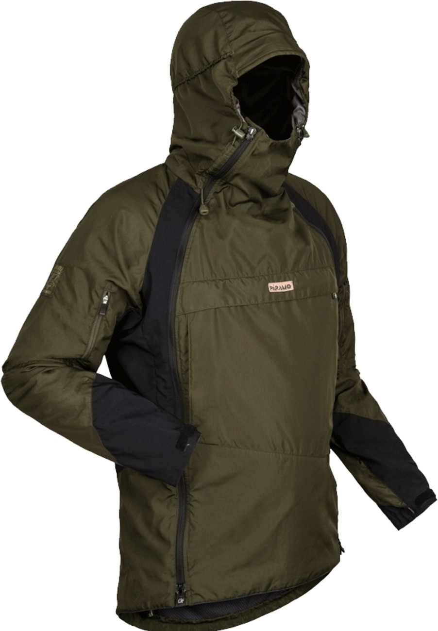 Clothing Paramo Waterproof Jackets | Paramo Mens Velez Evolution Hybrid Smock - Moss-Black Green