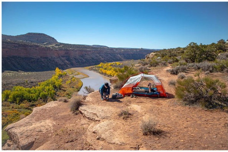 Camping Big Agnes Backpacking & Lightweight Tents | Big Agnes Copper Spur Hv Ul 3 Long Tent Green