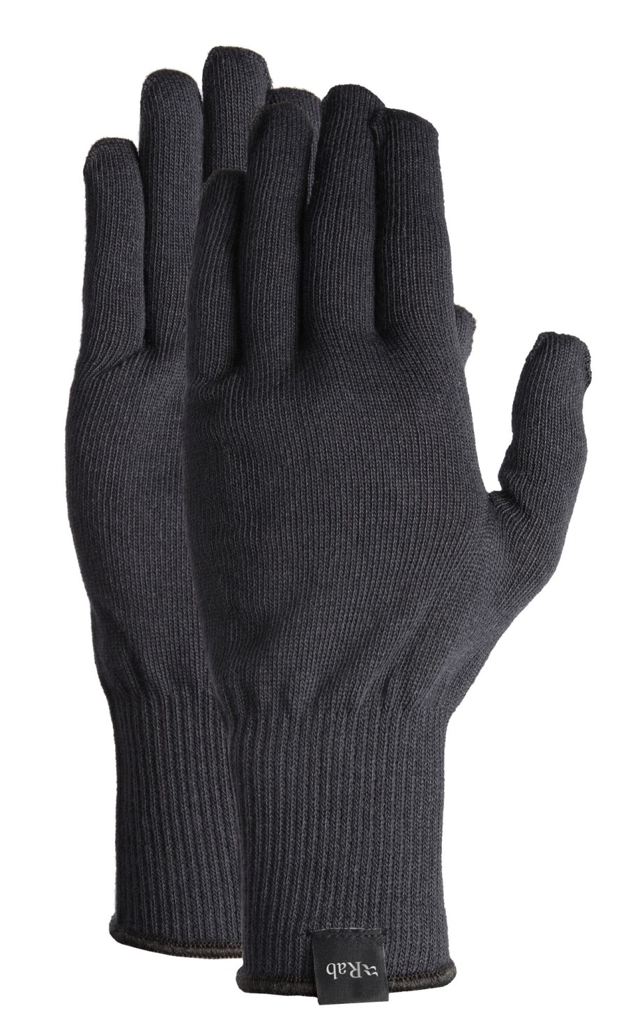 Clothing Rab Gloves | Rab Mens Stretch Knit Glove Black