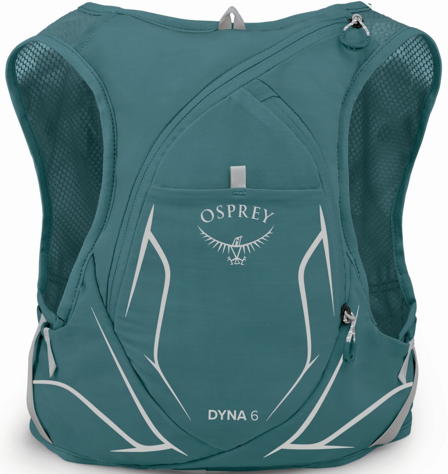 Rucksacks Osprey Fast & Light Rucksacks And Vests | Osprey Womens Dyna 6 With Flasks - Cascade Silver Lining Blue