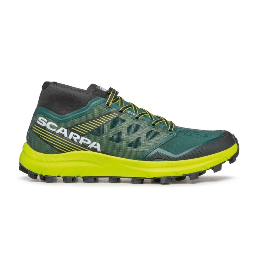 Footwear Scarpa Running Shoes | Scarpa Mens Spin St Shoes - Dark Lime Green