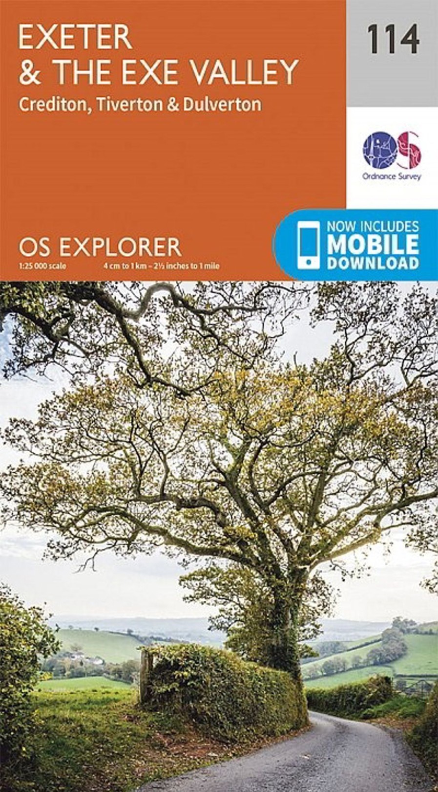 Equipment Ordnance Survey Maps And Books | Os Explorer Map 114 - Exeter And The Exe Valley Orange