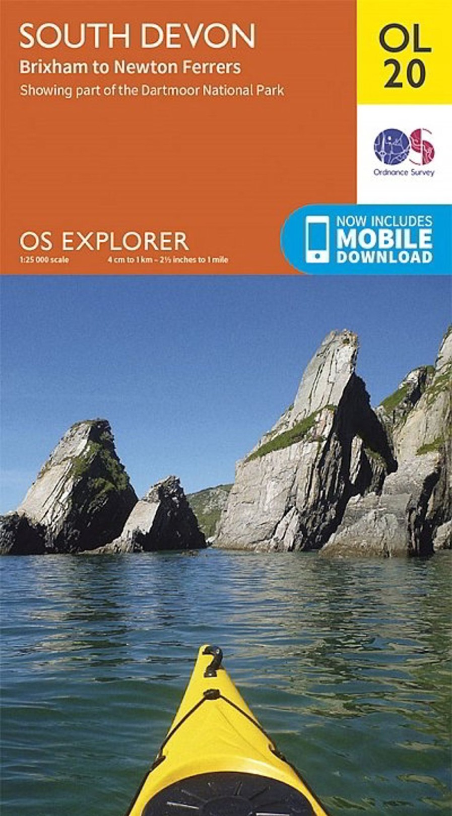 Equipment Ordnance Survey Maps And Books | Os Explorer Map Ol20 - South Devon, Brixham To Newton Ferrers Orange